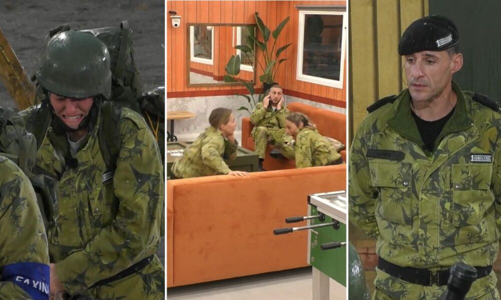 After strong thunder, recruits from the 1st Company were scared. Andrea Soares goes into 'panic'