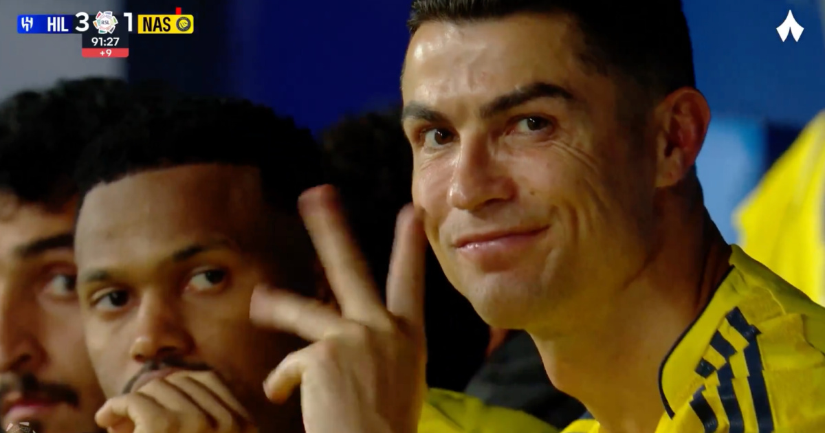 Ronaldo makes a stealing gesture after two penalties and an expulsion in favor of Al-Hilal