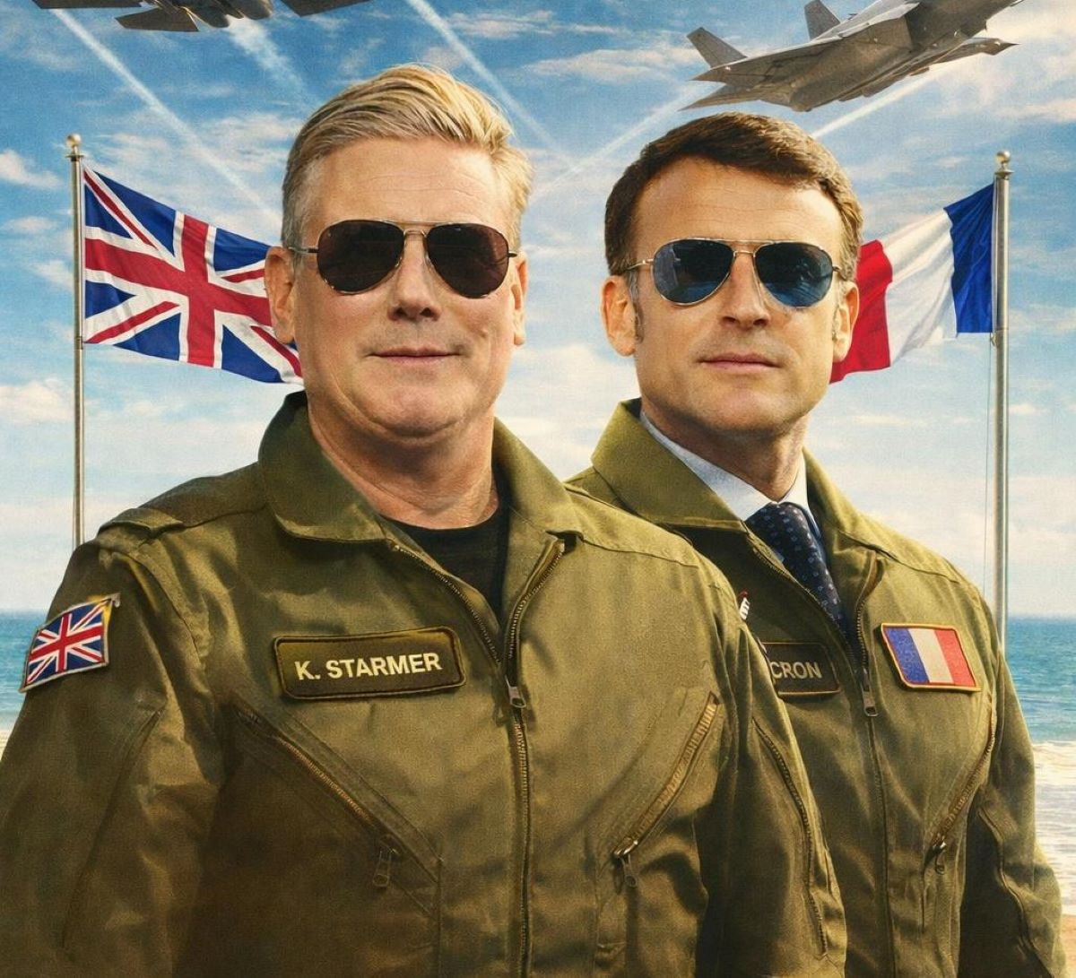 Στάρμερ – Μακρόν «απογείωσαν» το TikTok με γυαλιά ηλίου και αναφορές στο Top Gun