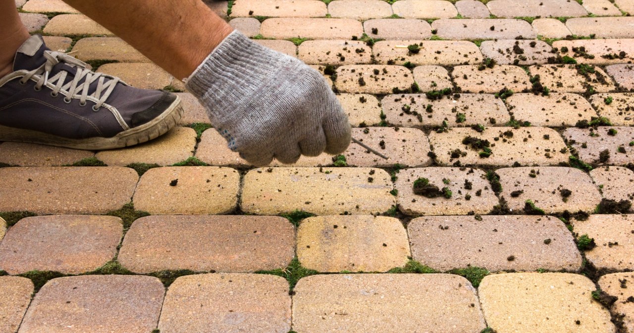 Just 2 ingredients. After winter, the paving will look like it was freshly laid
