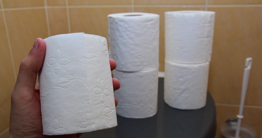 Do it with toilet paper at the store. It will last much longer