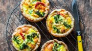 Savory tartlets for a party. You can serve it cold or warm