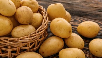 Put this in the container with the potatoes. They won't sprout until spring