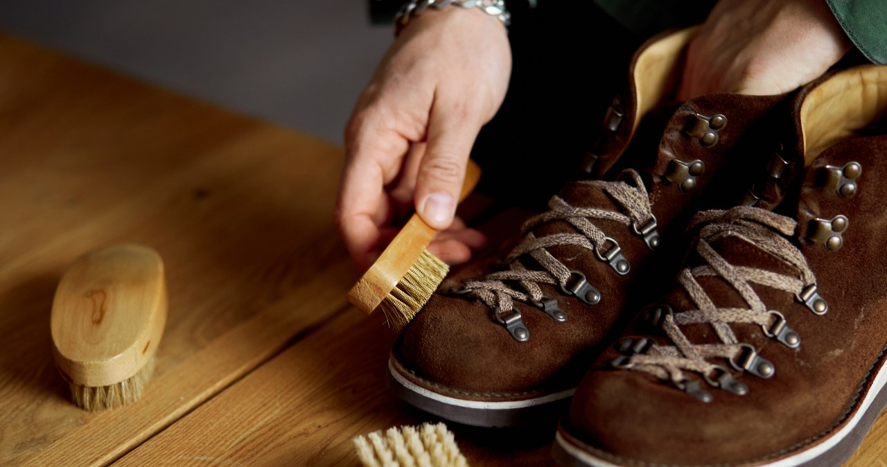 Cut and wipe your shoes. The road salt will be gone in an instant
