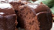 Fluffy chocolate cake with egg whites. It melts in your mouth, wonderfully delicate