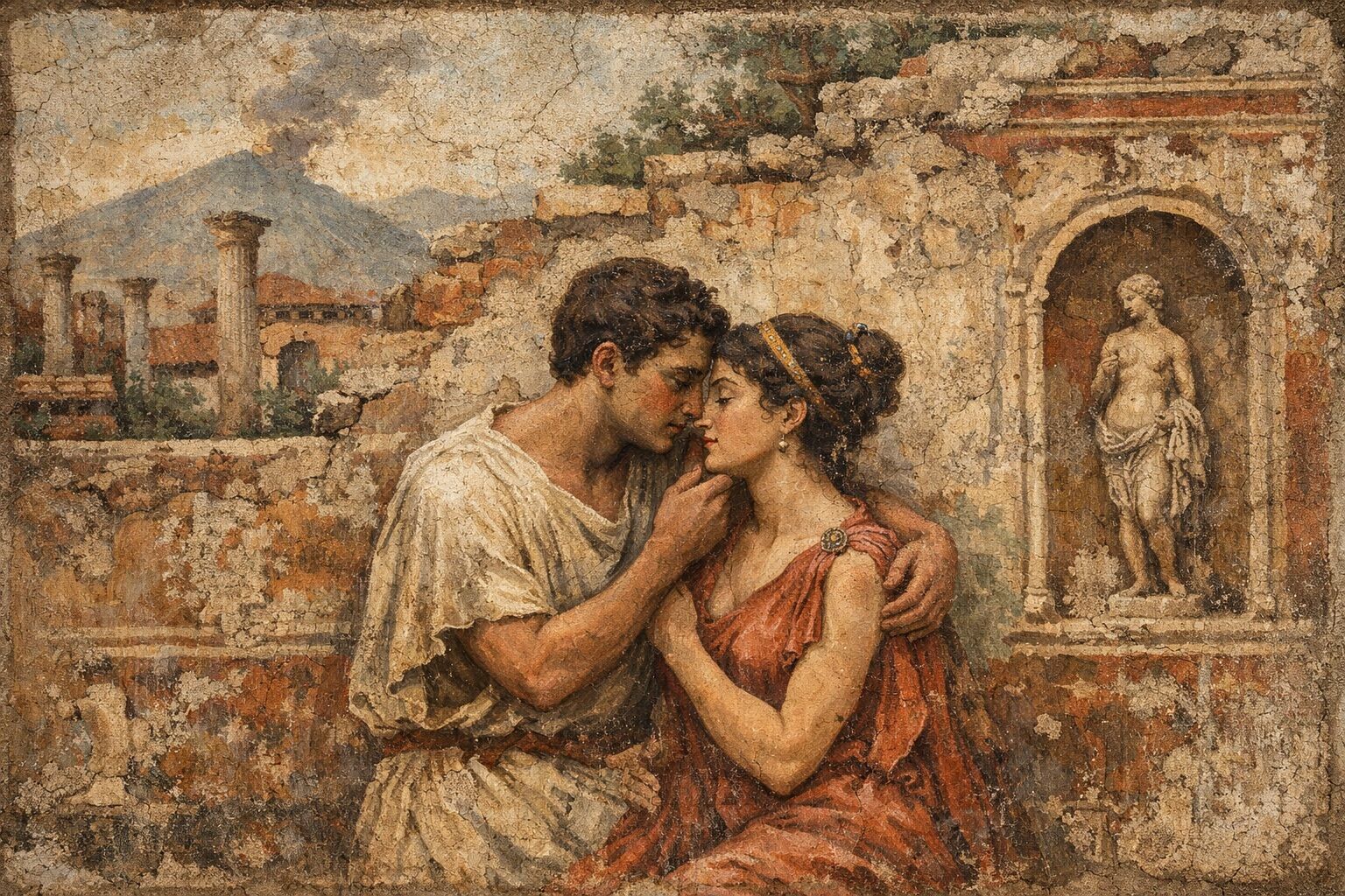 “Erato loves.” Archaeologists found a message of love engraved on a wall in Pompeii