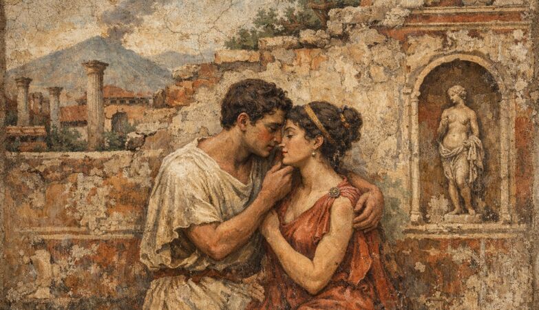 “Erato loves.” Archaeologists found a message of love engraved on a wall in Pompeii