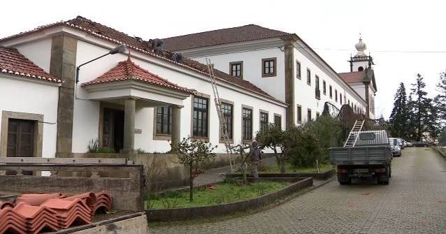 Rain hampers repair work in seminary that is more than 200 years old