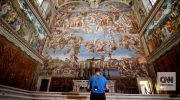 Vatican promotes deep cleaning of Michelangelo's "Last Judgment" fresco in Sistine Chapel
