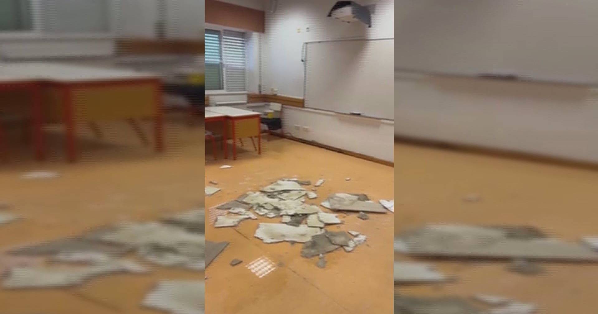 "A sign has already fallen on an employee's head": protest denounces degradation of Moita secondary school