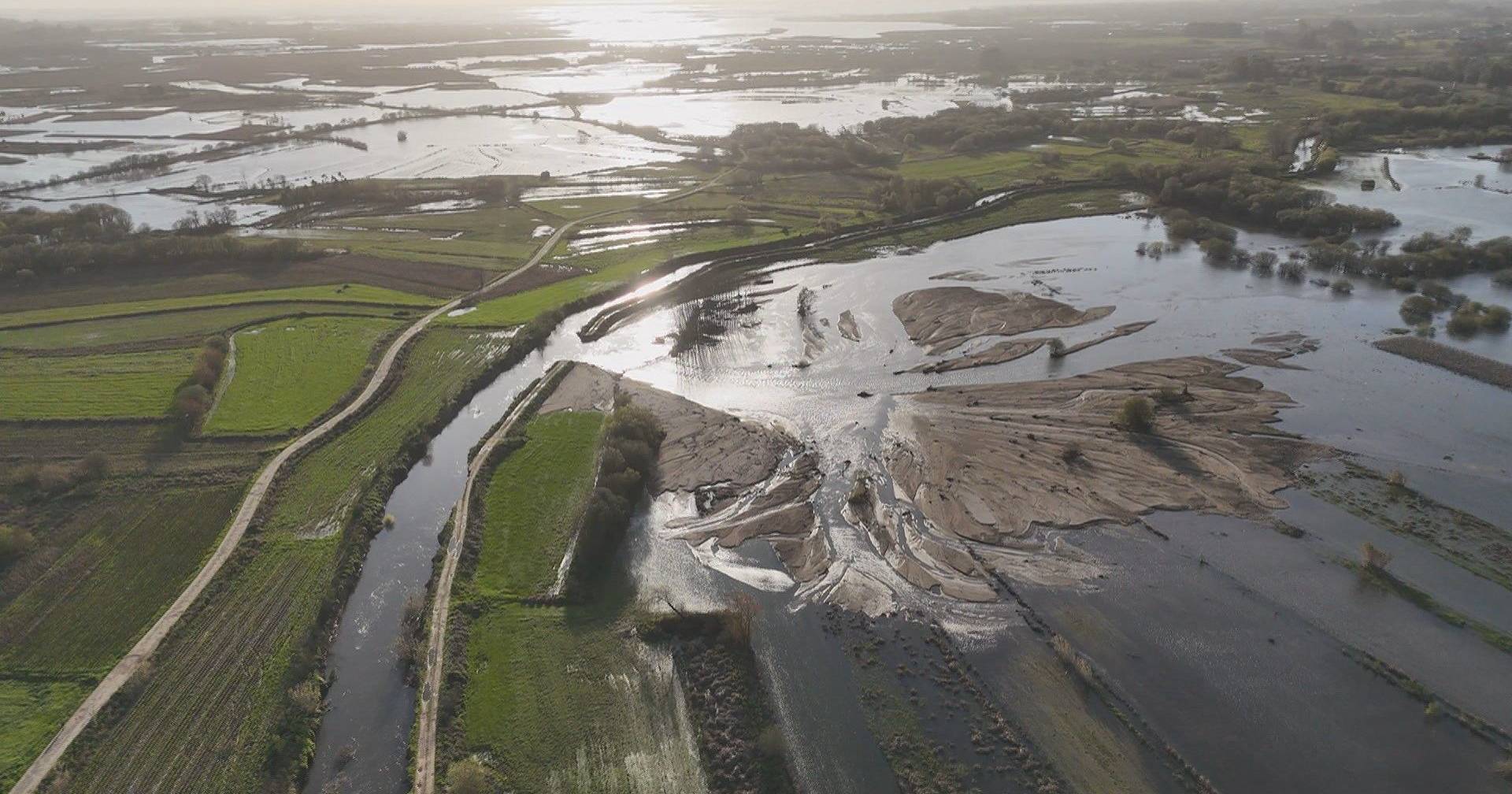 Breaks in the Estarreja dikes worry farmers, salt water from the estuary could invade fields
