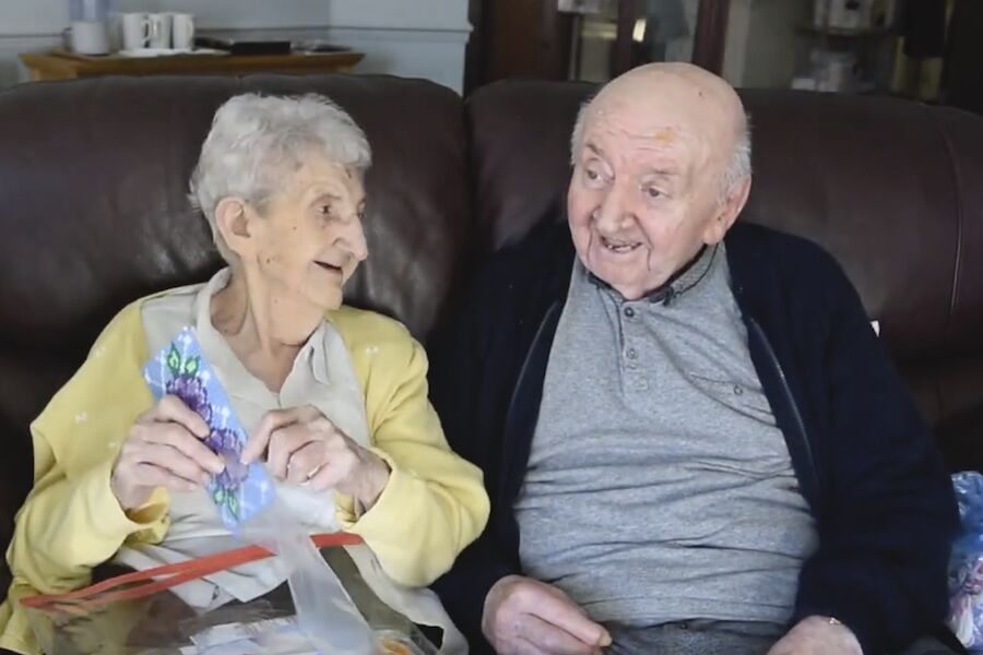 At the age of 98, he went into a home… to take care of his 80-year-old son