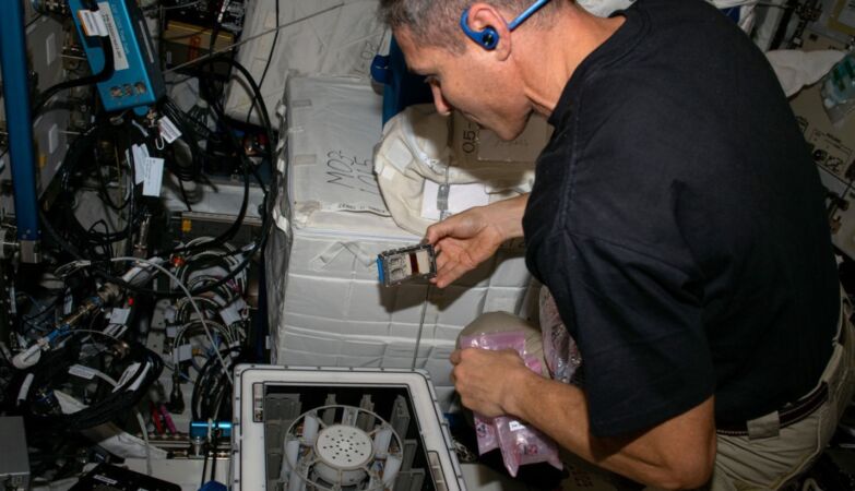 Astronaut used microbes to mine meteorites on the International Space Station