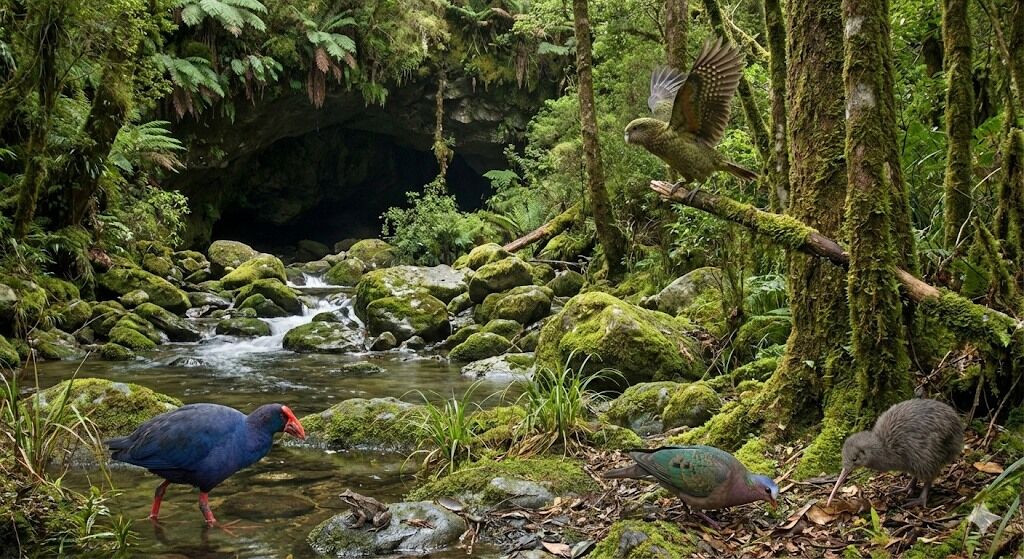 World lost 1 million years ago (and a new parrot) found in New Zealand cave
