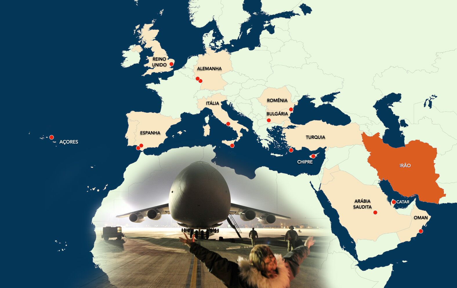 Attack on Iran: there are already more than 150 combat aircraft deployed in Europe and the Middle East