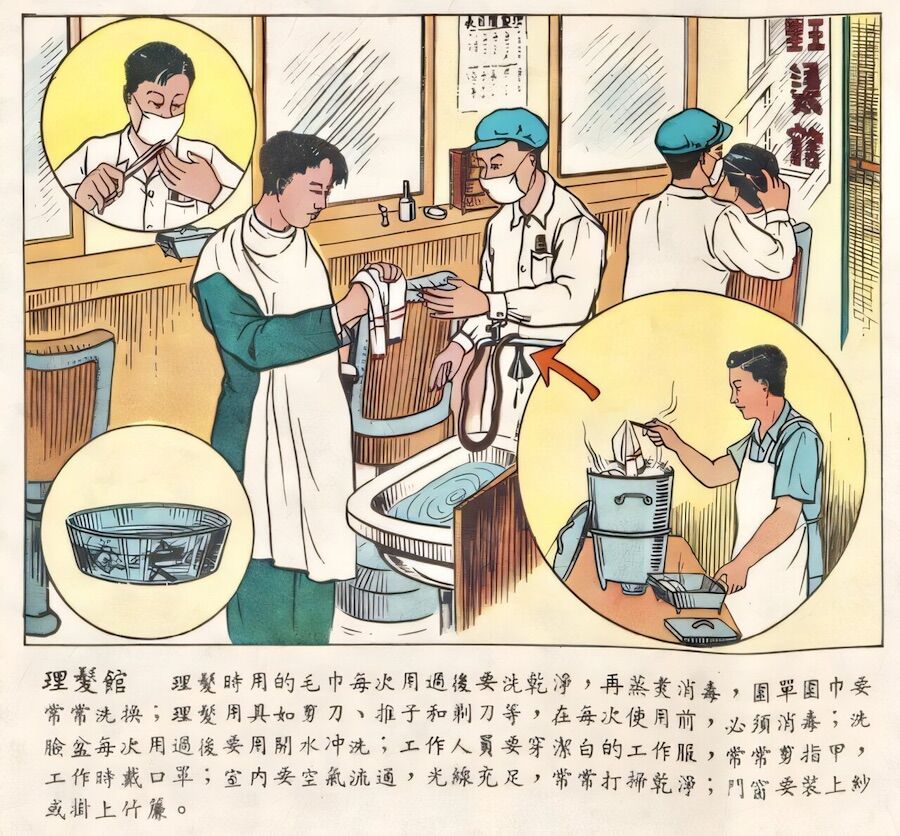 Even the barbers went on strike. Resistance to wearing a mask, 90 years before Covid-19