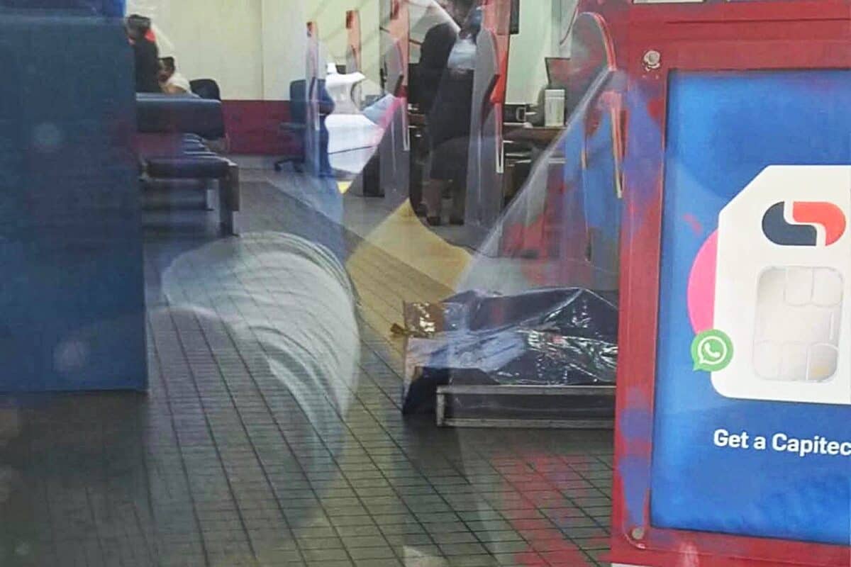 It was a normal day at the bank – until a dead body came in