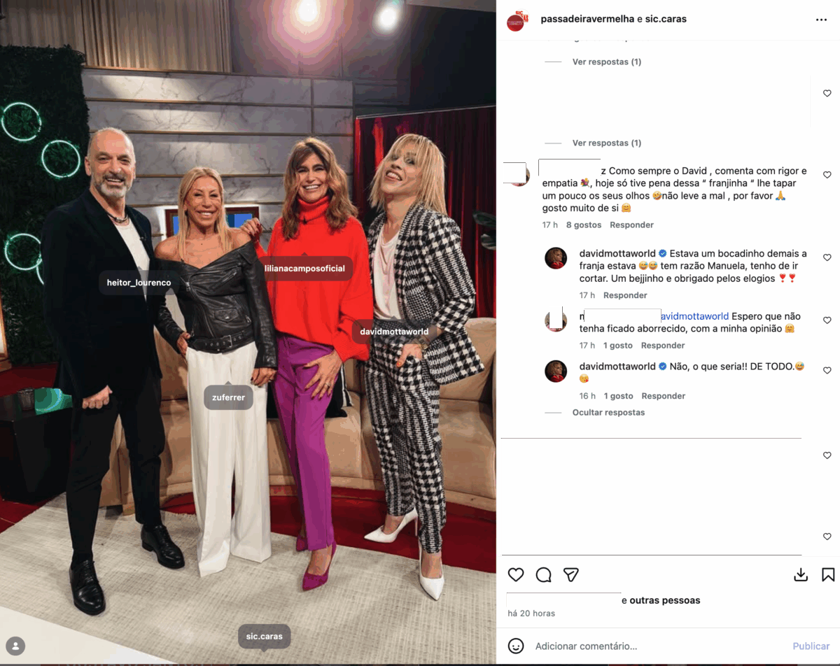 David Motta receives a comment about his hair and responds: “It was a little too much…”