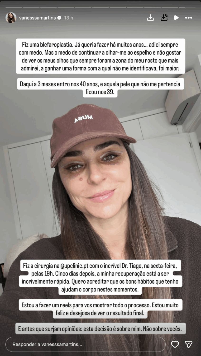 Vanessa Martins leaves a 'message' to critics after cosmetic surgery: “This decision is about me…”