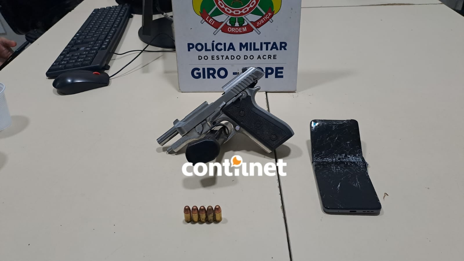 Polícia  prende homem armado com pistola calibre .380 durante patrulhamento em Rio Branco