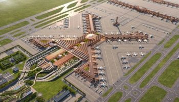 Here comes one of the largest airports in the world. Futuristic, in Africa and… in the shape of an X