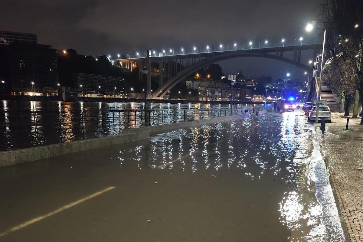 The morning was calmer than feared. Porto and Gaia were exceptions: record of 6.15m