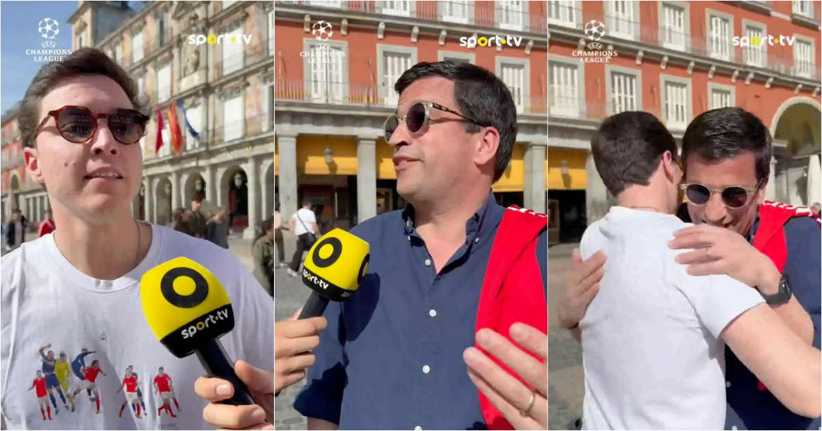 Benfica fan tells how he went to the Bernabéu thanks to the word of a stranger