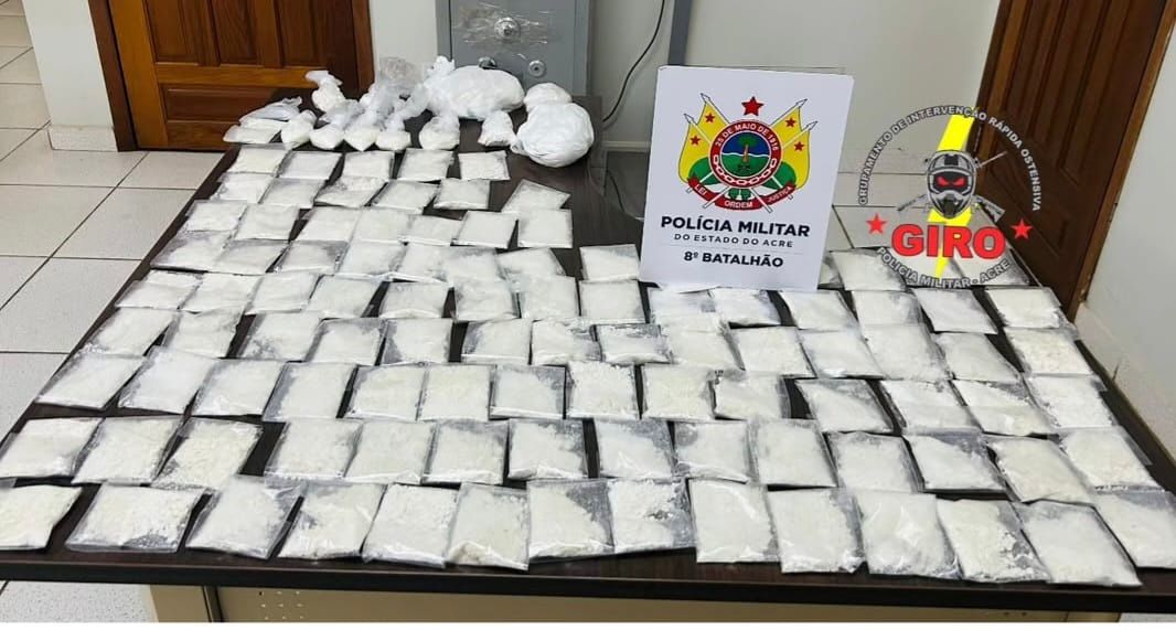 Polícia Militar registra aumento de 407% nas apreensões de drogas em Sena Madureira