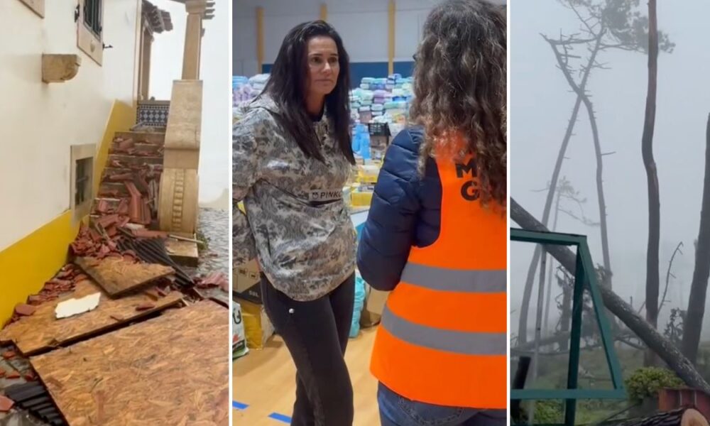 After going to Leiria, Cláudia Vieira launches an appeal and speaks of a “war scenario”: “Help cannot be given just now…”