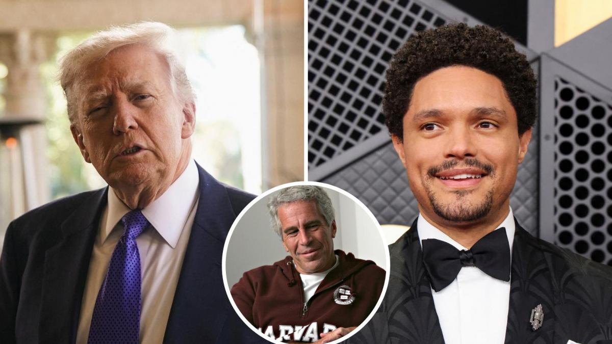 Trump threatens to 'jimmy kimmel' Grammy host for joking about Epstein