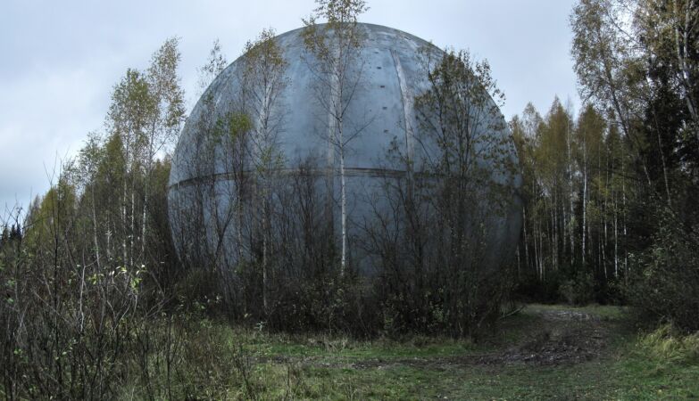 A mysterious sphere in a Russian forest has become a place of worship. Nobody knows what it was