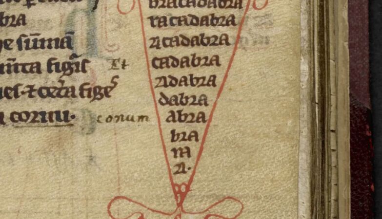 ”Abracadabra” was a magical amulet to cure fever. Here's the recipe