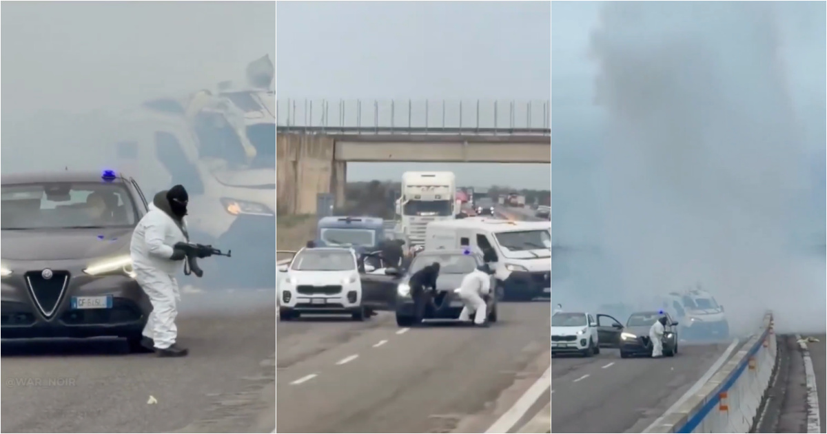 Gang blocks highway, exchanges shots with police and attempts robbery worthy of a film in Italy