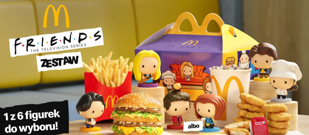 A journey to the past The Friends set debuts at McDonald's Polska! Collectible figurines for sitcom fans