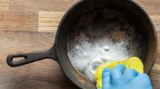 Home remedies I soak a rusty pan in this overnight and in the morning it's like a new one from the store. A way to get rid of rust from a pan