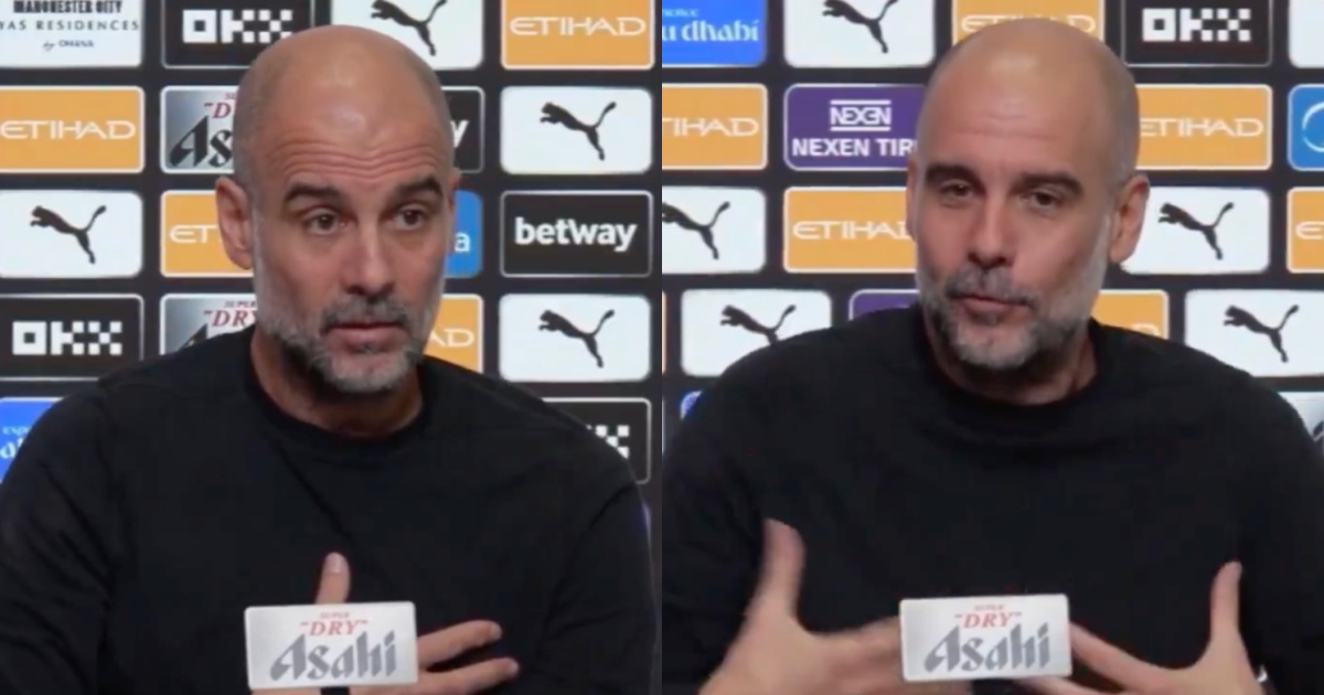 Guardiola uses press conference to raise awareness of the problems plaguing the world