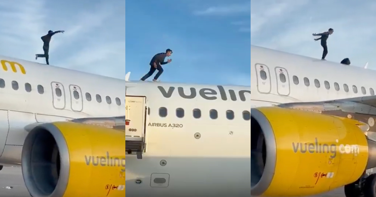 Man runs through plane fuselage in Valencia and causes two-hour delay