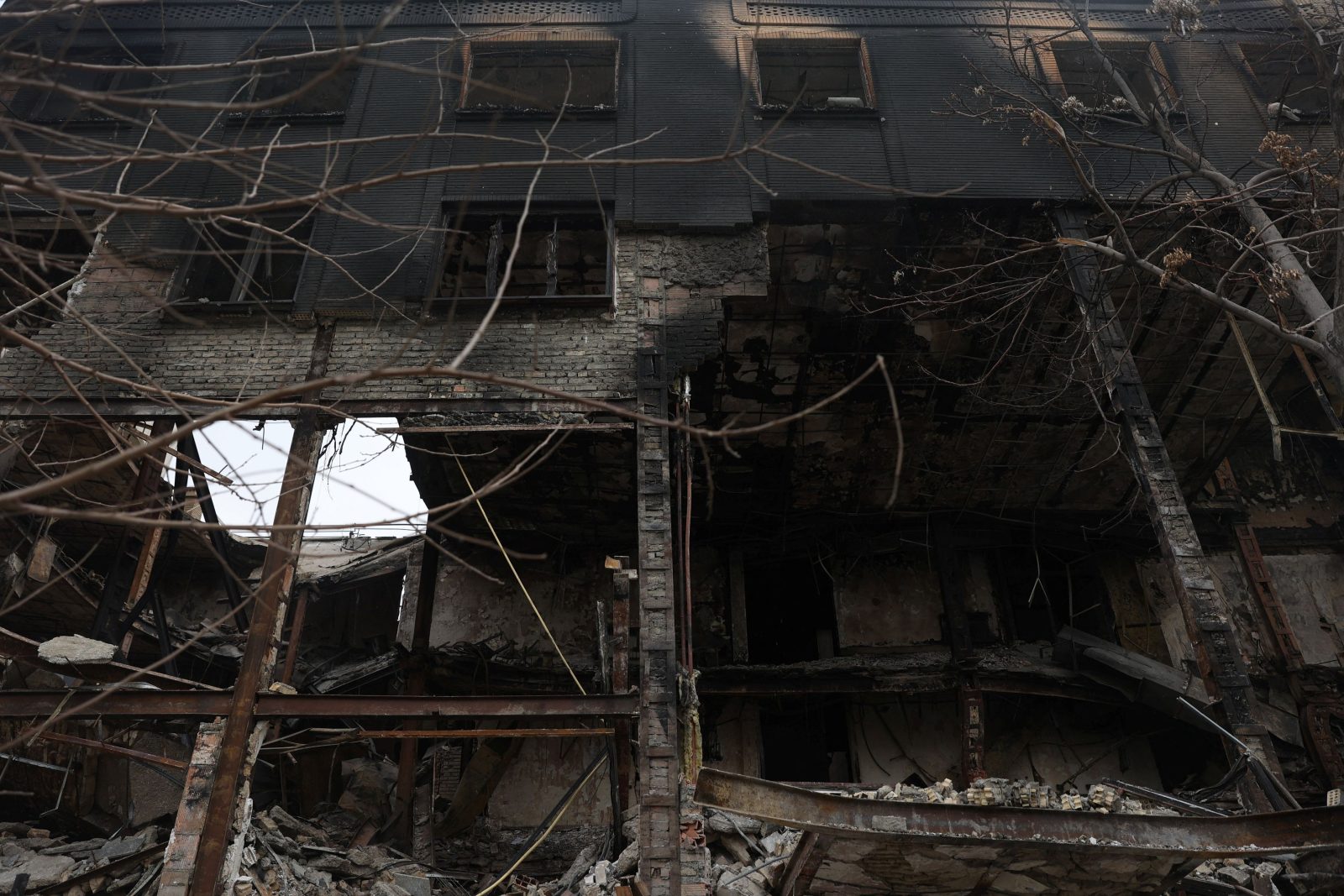 An explosion at a building in the port of Bandar Abbas in southern Iran