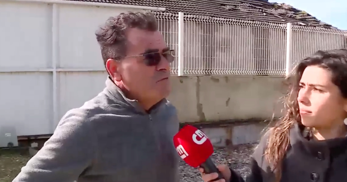 CMTV journalist interviewed his own father in the house where he grew up after the bad weather