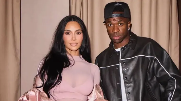 Por que Vini Jr postou foto com Kim Kardashian? image