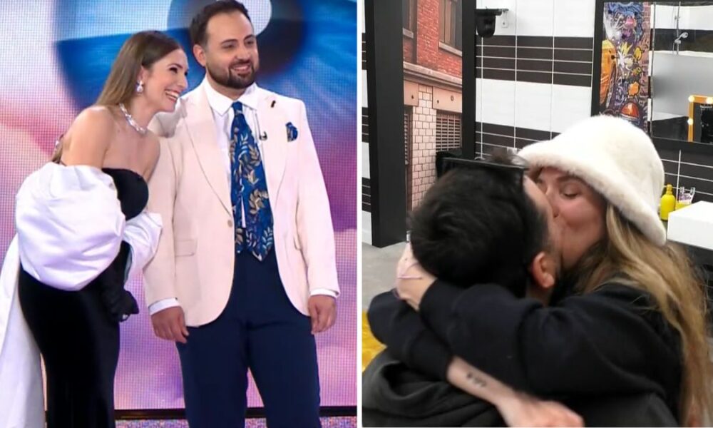 Alone in the bathroom, Liliana 'steals' a kiss on the mouth from her husband, Ricky: “Give me a kiss…”