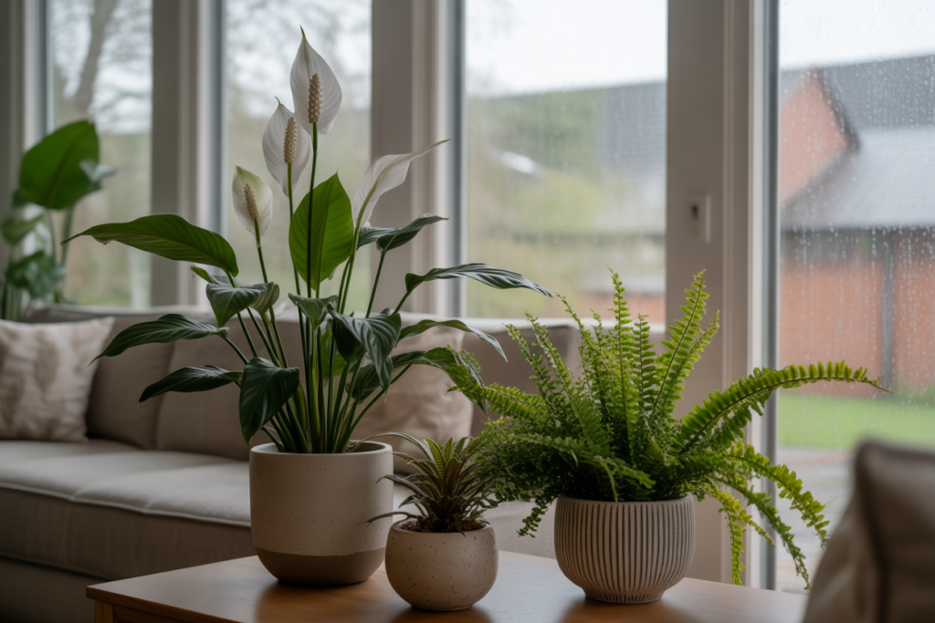 Plantas que absorvem humidade. Crédito: Freepik AI