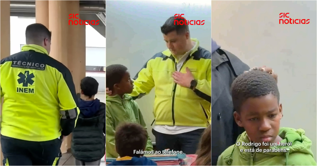 INEM professional who answered the call surprised Rodrigo at school
