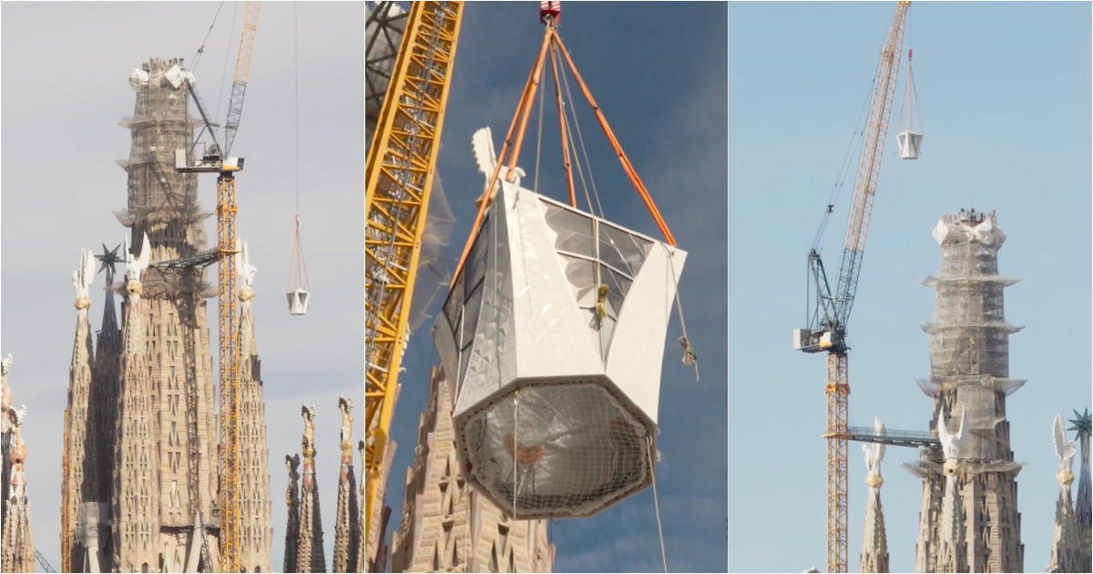 Sagrada Família reaches its maximum height after 144 years of construction