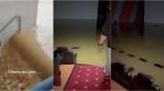 Cinema halls in Leiria are flooded after heavy floods