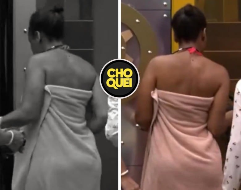 Sol Vega é a primeira participante da história a deixar o BBB apenas de toalha