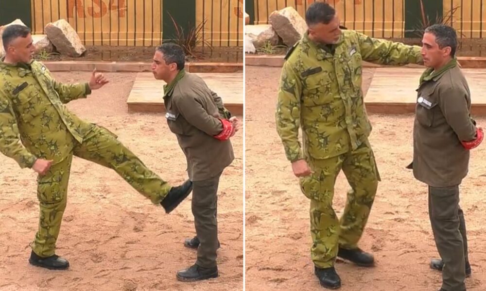 Manuel Melo is startled by the instructor’s unexpected gesture: “Don’t be nervous…”