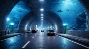 Túnel rodoviário subaquático. Crédito: Foto AI