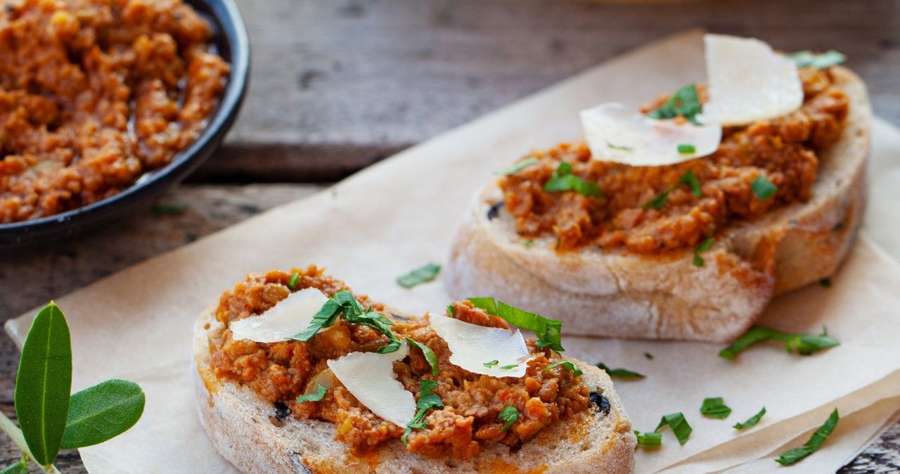 Italian bread and French spread. This duo tastes delicious
