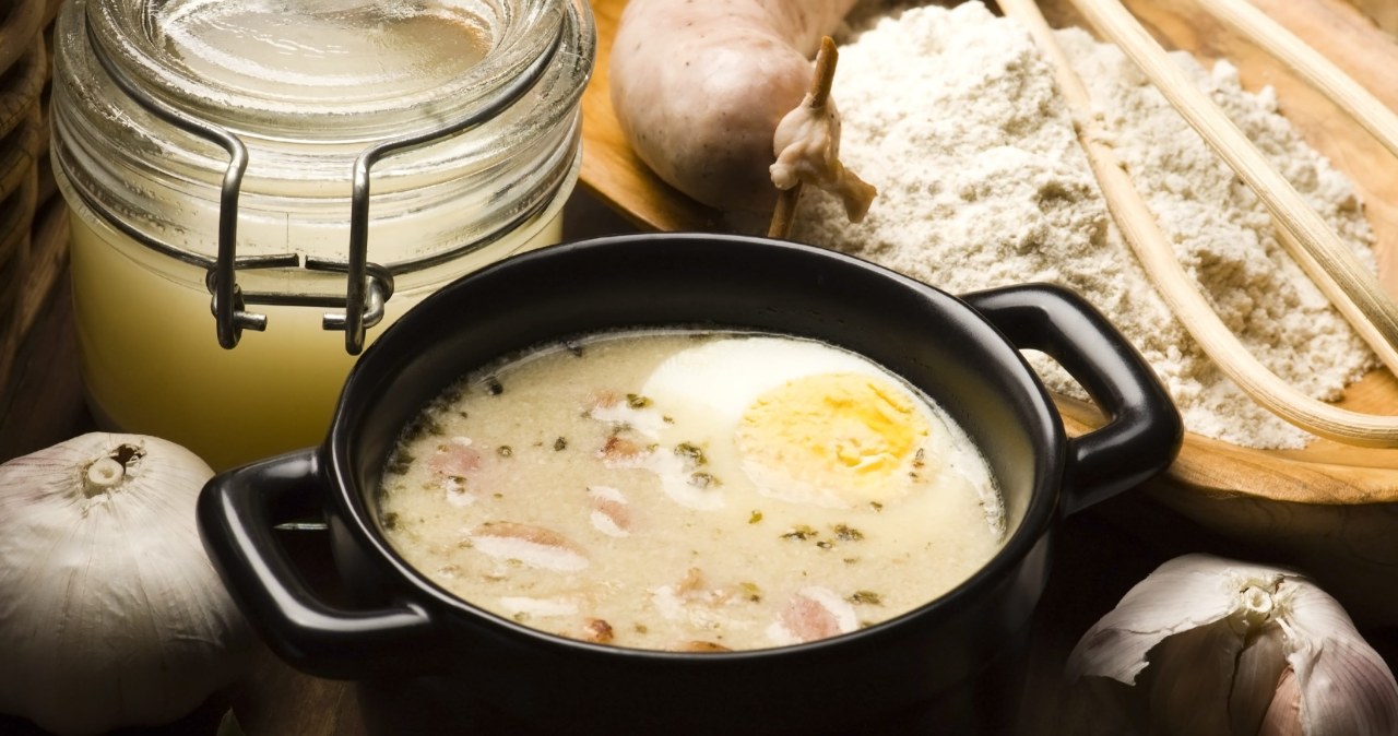 Homemade sourdough soup. For Easter I always make it from an old, proven recipe